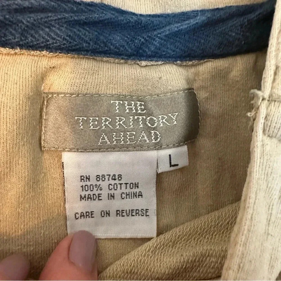 The Territory Ahead Men’s Vintage Button Up Pullover Hoodie - Picture 4 of 5